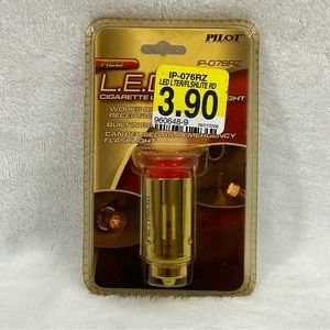 Pilot Automotive IP-076RZ RED L.E.D. Cigarette Lighter Emergency Flashlight.